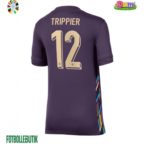 England Kieran Trippier #12 Bortatröja Kvinnor EM 2024 Kortärmad